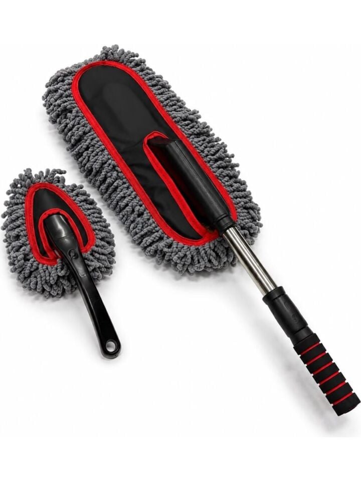 Edde Araba Araç Oto Mikrofiber Toz Alma Fırçası 2'li Set