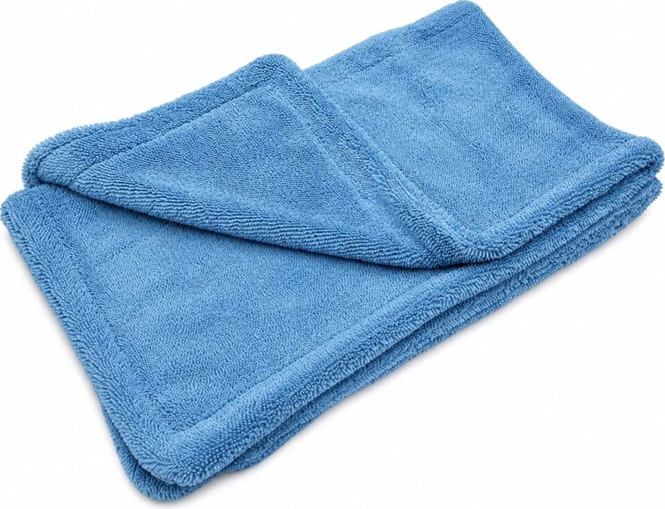 Edde Pro Araba Araç Oto Mikrofiber Kurulama Bezi Havlusu Çift Katlı Ulra Kalın Ithal Mavi 50×80 cm