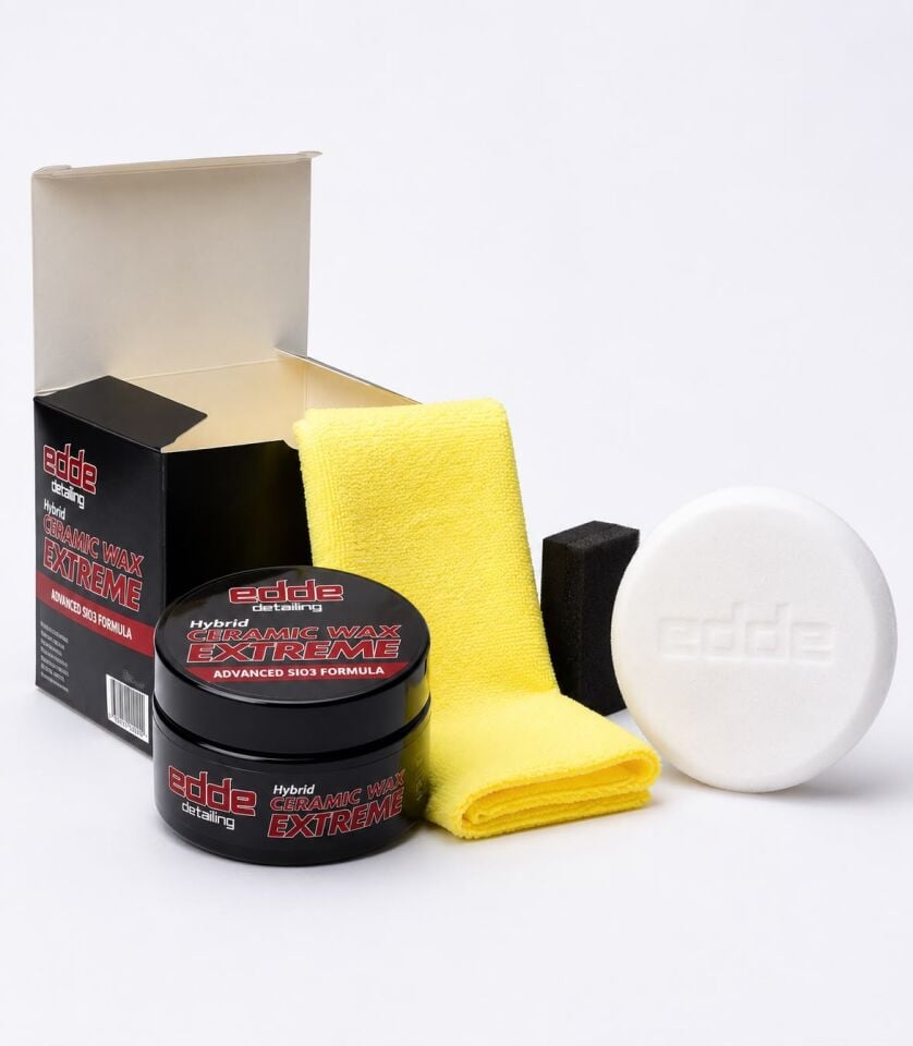 Edde Araba Araç Oto Sio3 Pro Hybrid Ceramic Wax Krem Cila 9h 200GR 4lü Seramik Kaplama Boya Koruma Seti