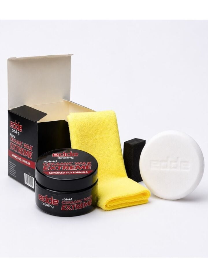 Edde Araba Araç Oto Sio3 Pro Hybrid Ceramic Wax Krem Cila 9h 200GR 4lü Seramik Kaplama Boya Koruma Seti