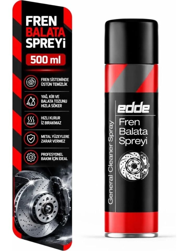 Edde Araba Araç Oto Fren Balata Spreyi Temizleyici 500 ml Oto Bakım Ürünleri