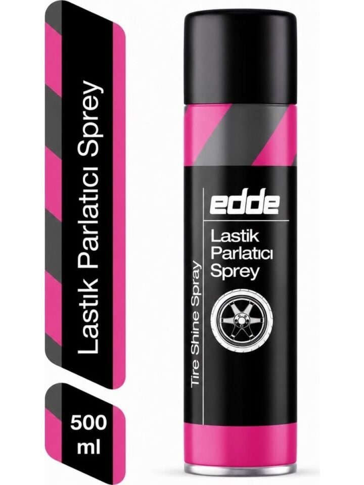 Edde Araba Araç Oto Lastik Parlatıcı Parlatma Spreyi 500 ml Suya Dayanıklı Bir Ay Kalıcı Oto Bakım Ürünleri
