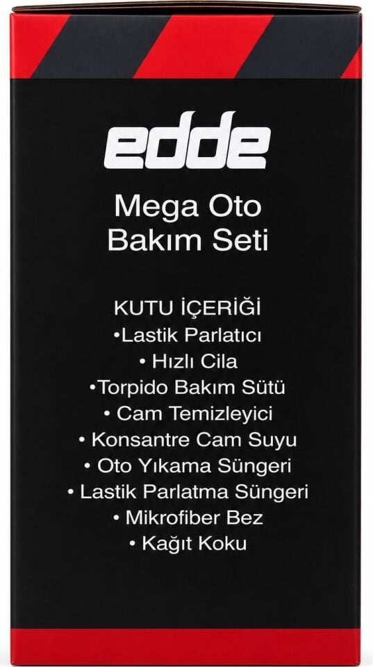 Edde 9'lu Araba Araç Oto Mega Oto Bakım Seti 9 Parça Ürün