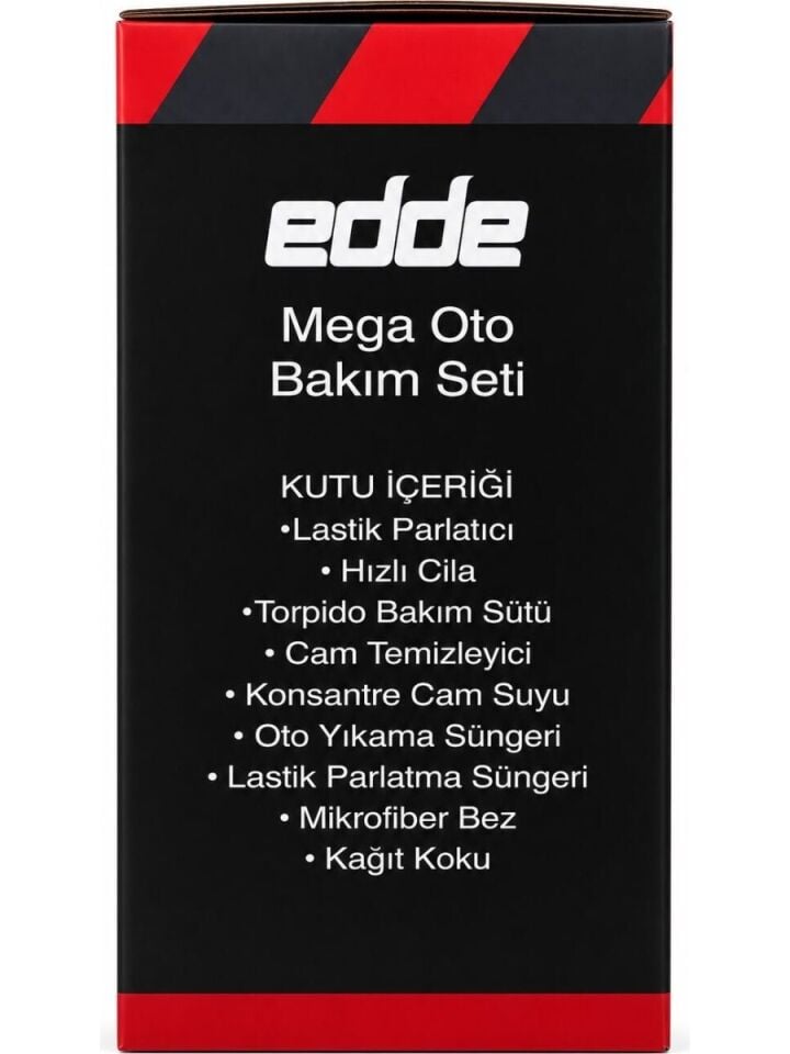 Edde 9'lu Araba Araç Oto Mega Oto Bakım Seti 9 Parça Ürün