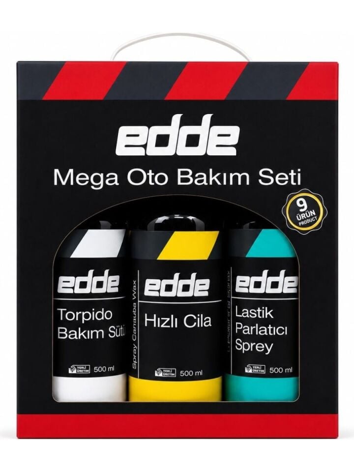 Edde 9'lu Araba Araç Oto Mega Oto Bakım Seti 9 Parça Ürün