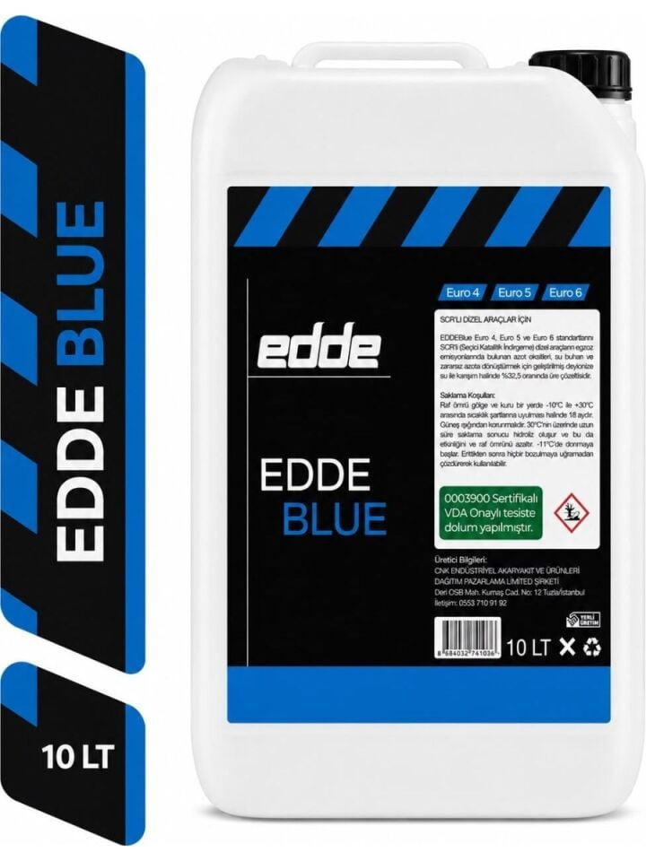 Edde Blue  10 Lt Scr'li Dizel Araçlar Için Eddeblue Emisyon Azaltıcı Araba Araç Oto