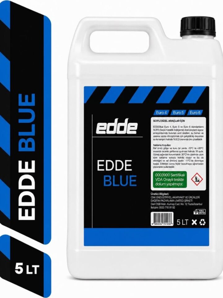 Edde Blue  5 Lt Scr'li Dizel Araçlar Için Eddeblue Emisyon Azaltıcı Araba Araç Oto