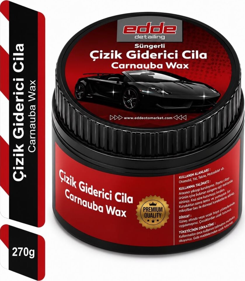Edde Araba Araç Oto Süngerli Çizik Giderici Cila Oto Detailing