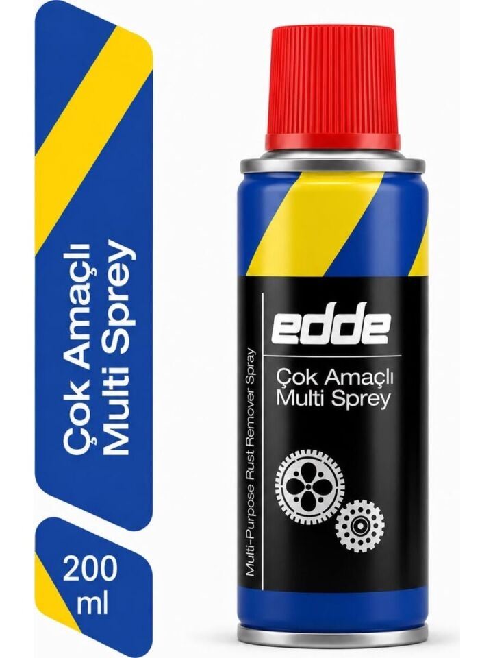 Edde Araba Araç Oto Çok Amaçlı Multi Sprey 200ML Pas Sökücü Yağlayıcı