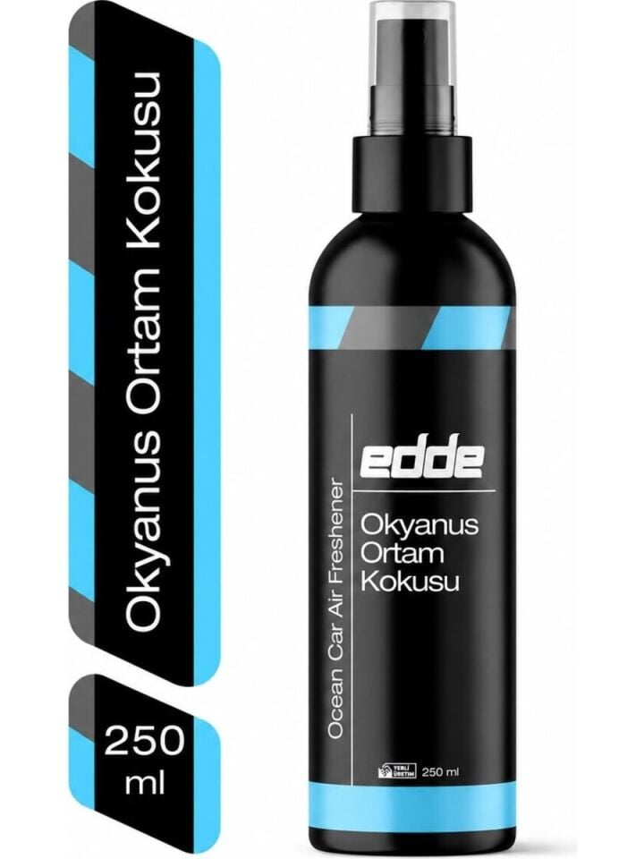 Edde Okyanus Kokulu Ferah Kalıcı Araba Araç Oto Kokusu Araç Içi Kokuları 250 ml Oto Parfümü Oto Detailing
