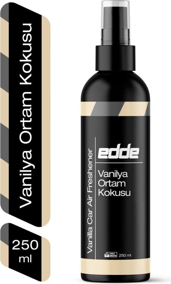 Edde Vanilya Kokulu Ferah Kalıcı Araba Araç Oto Kokusu Araç Içi Kokuları 250 ml Oto Parfümü Oto Detailing