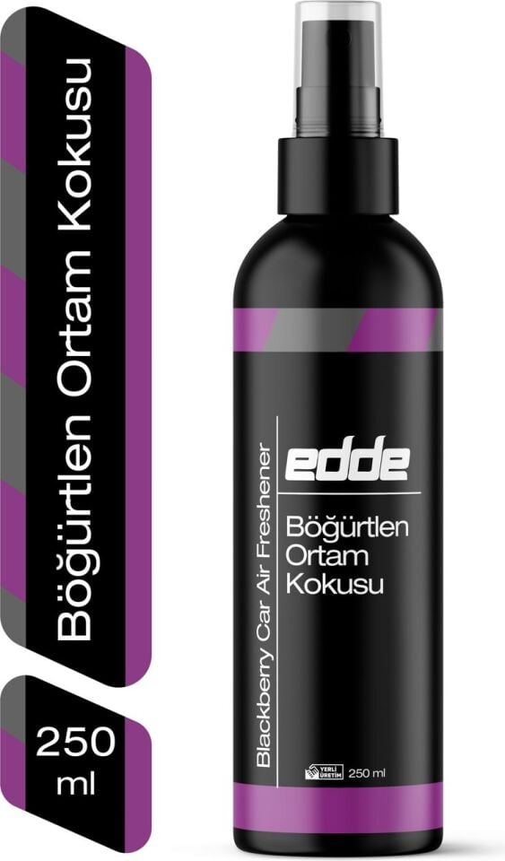 Edde Böğürtlen Kokulu Araba Araç Oto Ortam Kokusu Araç Içi Kokuları Oto Parfümü 250 ml Oto Detailing