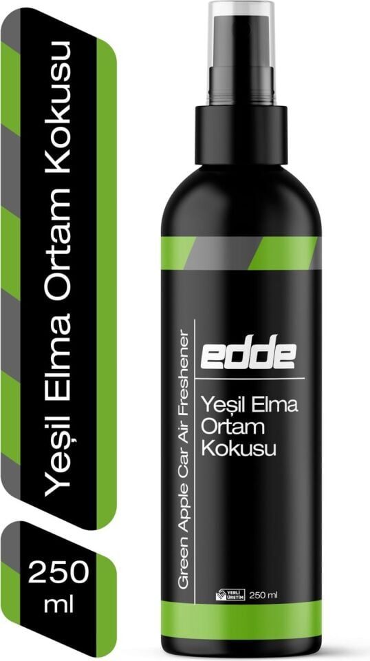 Edde Yeşil Elma Kokulu Araba Araç Oto Ortam Kokusu Araç Içi Kokuları Oto Parfümü 250 ml Oto Detailing