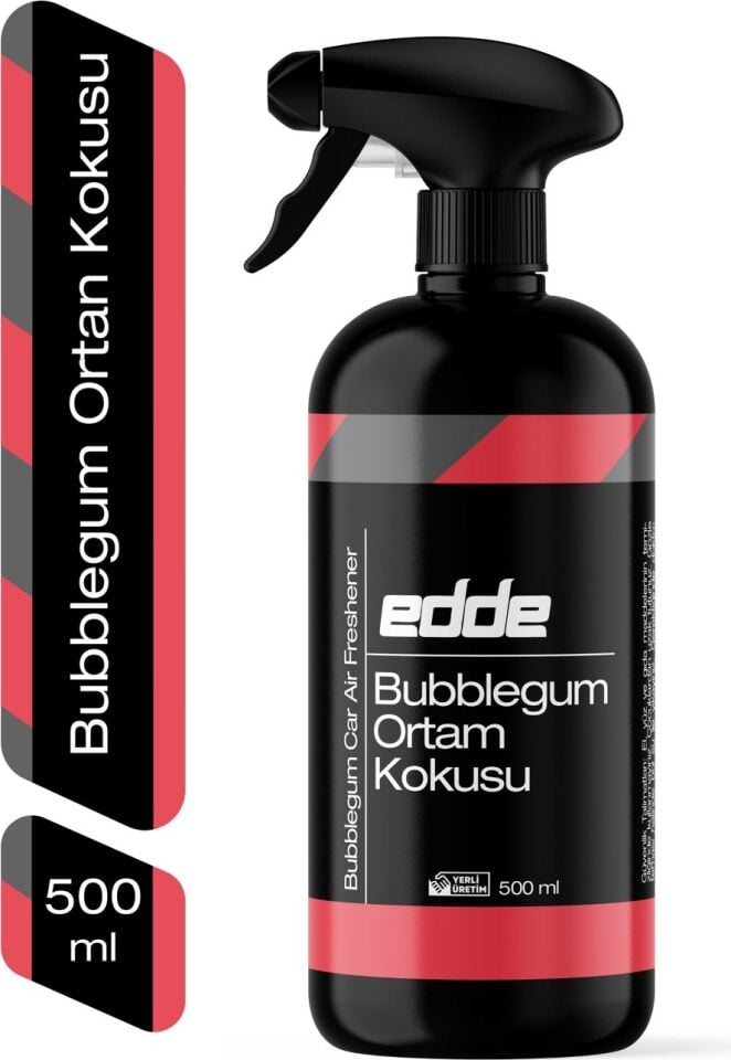 Edde Bubblegum Kokulu Araba Araç Oto Ortam Kokusu Araç Içi Kokuları Oto Parfümü 500 ml Oto Detailing