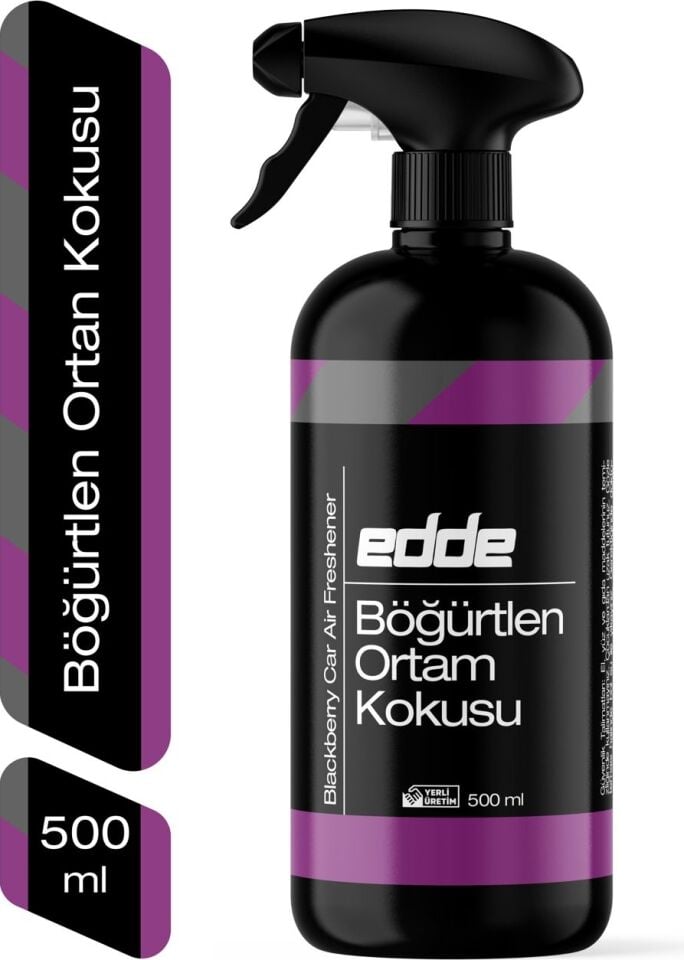 Edde Böğürtlen Kokulu Araba Araç Oto Ortam Kokusu Araç Içi Kokuları Oto Parfümü 500 ml Oto Detailing