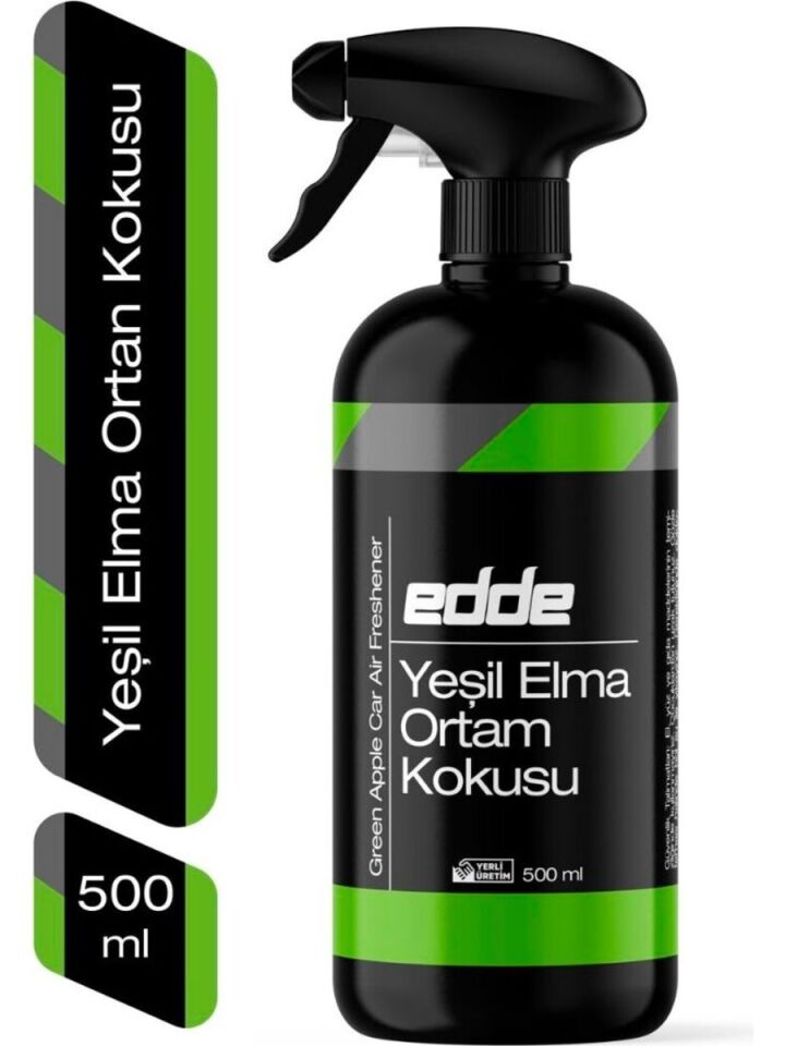 Edde Yeşil Elma Kokulu Araba Araç Oto Ortam Kokusu Araç Içi Kokuları Oto Parfümü 500 ml Oto Detailing