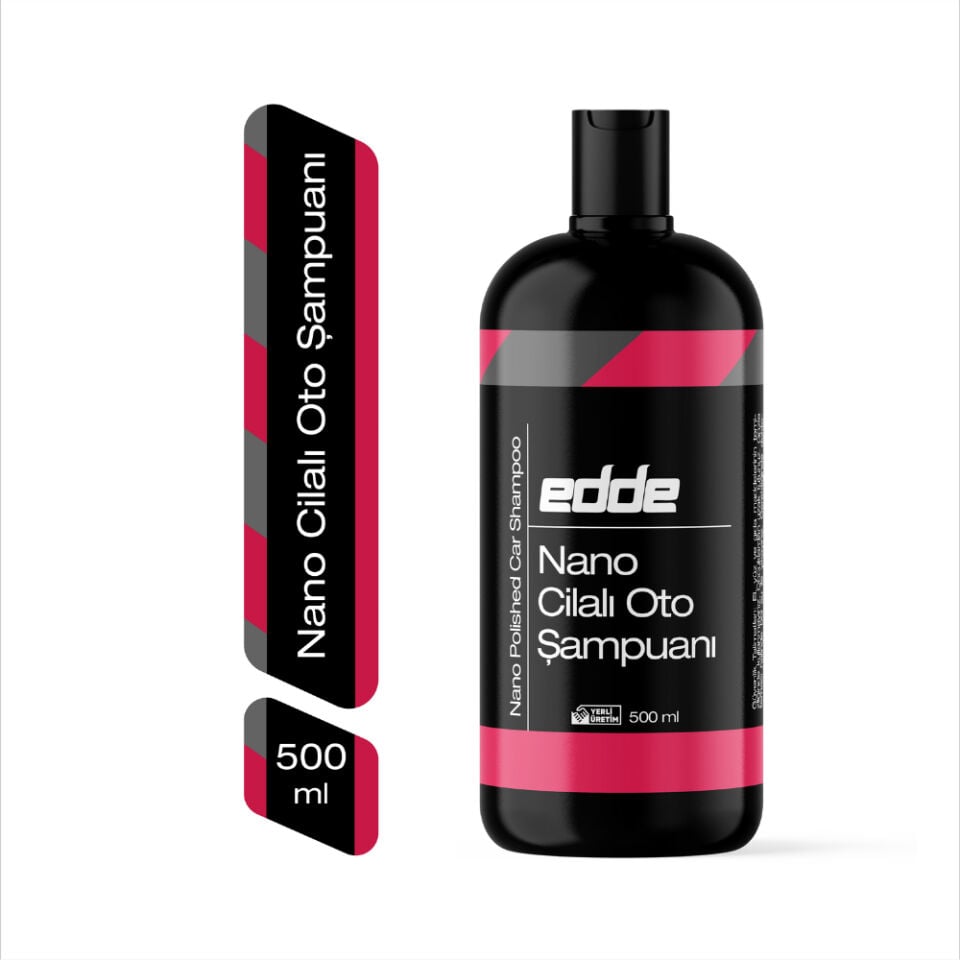 Edde Araba Araç Oto Nano Cilalı Fırçasız Yıkama Şampuan Oto Yıkama Şampuanı Köpüğü 500 Ml Oto Detailing