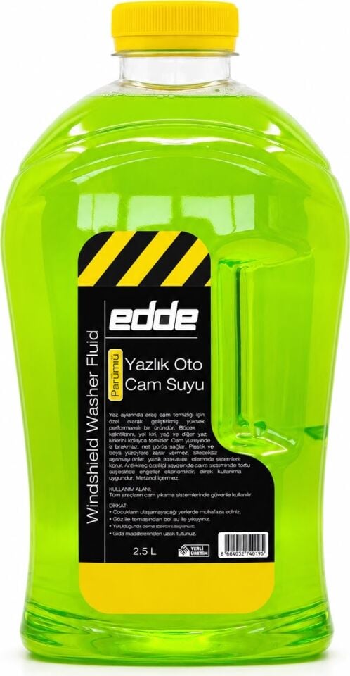 Edde Yazlık Parfümlü Oto Cam Suyu 2,5l Araba Araç Oto Yazlık Silecek Suyu