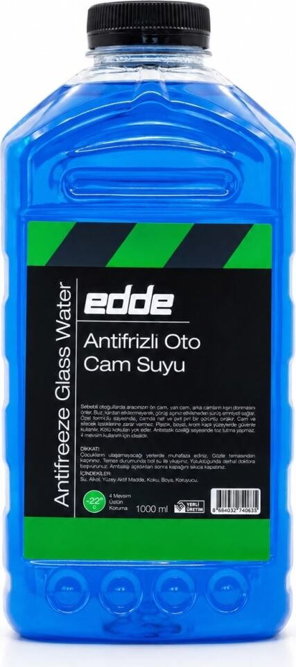 Edde Kışlık Parfümlü Oto Cam Suyu 1l Araba Araç Oto Antifrizli Silecek Suyu