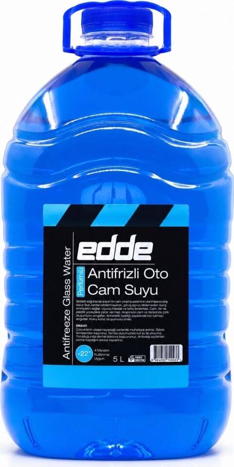 Edde Kışlık Parfümlü Oto Cam Suyu 5l Araba Araç Oto Antifrizli Silecek Suyu