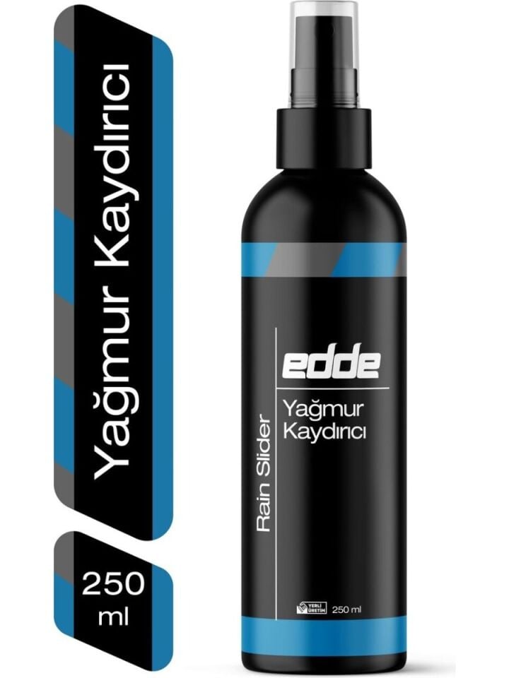 Edde Araba Araç Oto Cam Yağmur Kaydırıcı Ayna Cam Yağmur Suyu Kaydırıcı 250 ml Oto Detailing
