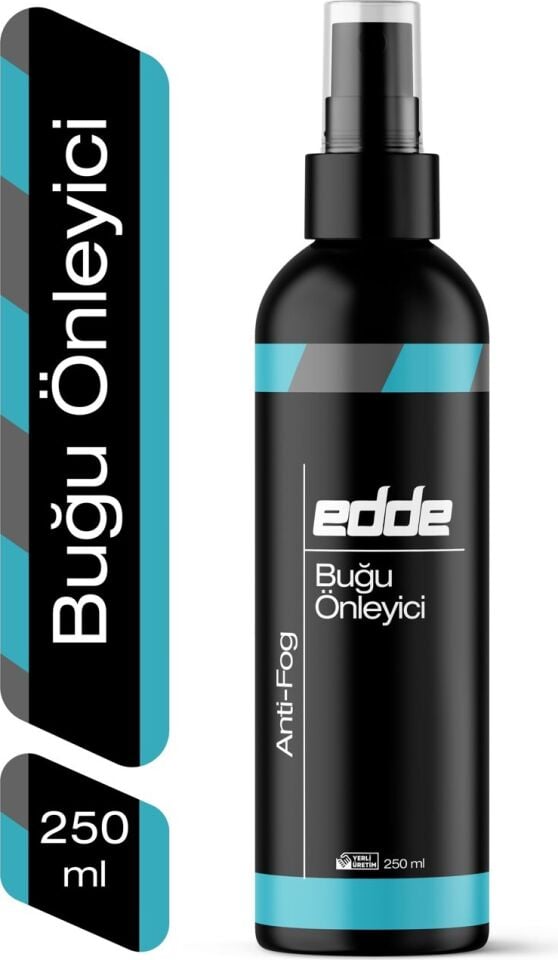 Edde Araba Araç Oto Cam Buğu Giderici Buğu Önleyici Sprey Buhar Önleyici Anti-Fog 250 ml Oto Detailing